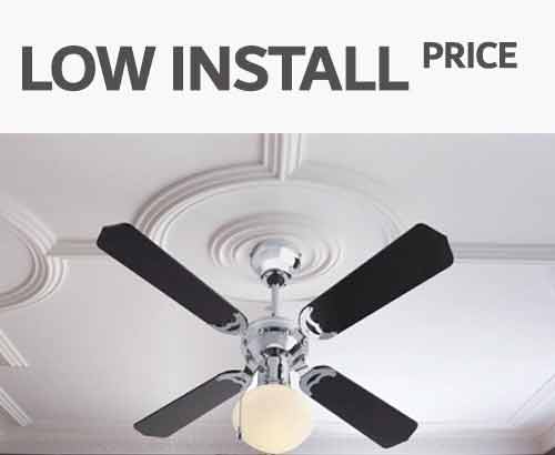 Ceiling fan installation